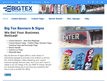 Tablet Screenshot of bigtexbanners.com